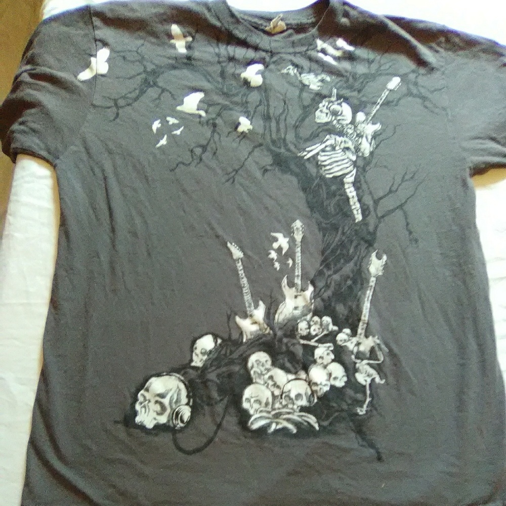 Lg Boys Delta Apparel Gray Tee